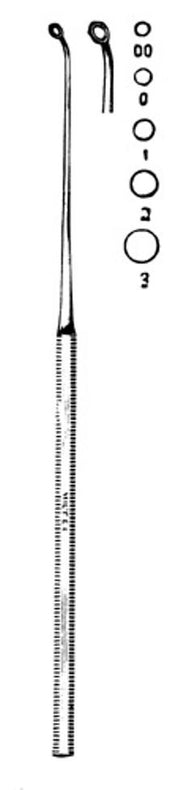 Integra LifeSciences 19-294 Miltex Buck Angled Ear Curette, 6.5", Blunt, Size 1 - MDL-MIL19294 - 1 Each