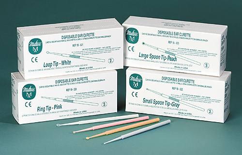 Integra LifeSciences Instrum 19-320 Disposable Ear Curette, Ring Tip, Pink - MDL-MIL19320 - 50 Each