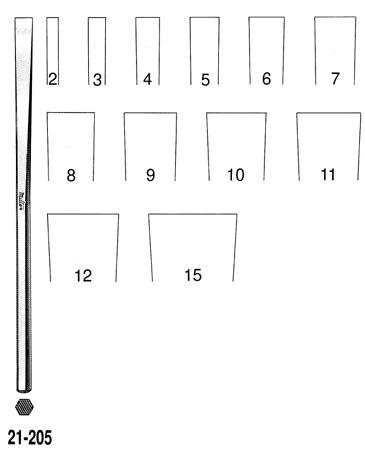 Integra LifeSciences Osteotomes 21-205-7 Sheehan Osteo 6.1/4 7MM - MDL-MIL212057 - 1 Each