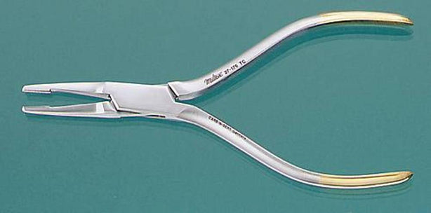 Integra LifeSciences Wire 27-176TC MX Pin Puller, Slender Tip, 1 cm Serrated Top Jaw and 1 cm Groove Opposing Jaw - MDL-MIL27176TC - 1 Each
