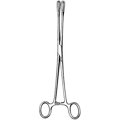 Integra Miltex Maier Uterine Dressing Forceps, 10-1/4", Curved, With Ratchet, Serrated Jaws, 5mm x 30mm, Lifesciences 30-855 - MDL-MIL30855 - 1 Each