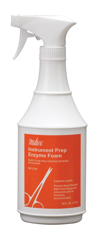 Integra LifeSciences Miltex (Pre-soak) Prep Enzyme Foam Spray, 24 fl oz. - 3-760 - 12 Each