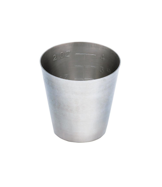 Integra LifeSciences Stainless-Steel Graduated Stainless Steel Nonsterile Medicine Cups, 2-oz. - 3-914 - 1 Each