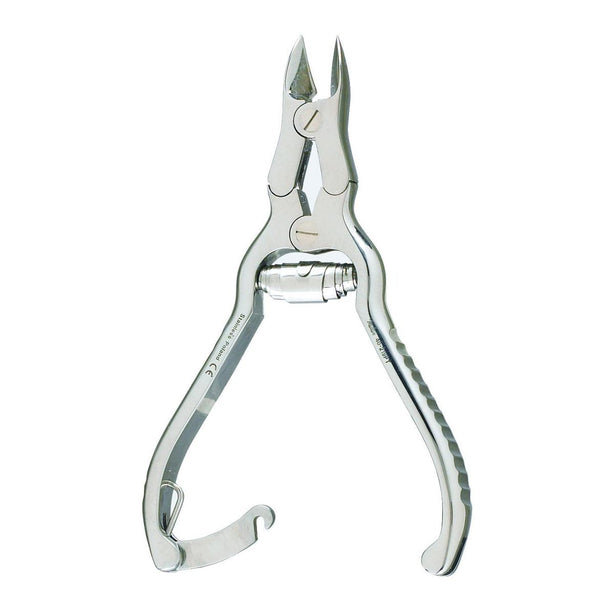 Integra LifeSciences Miltex 40-219PT Concave-Jaw Double-Action Stainless Steel Nail Nippers, 4.5" - MDL-MIL40219PT - 1 Each