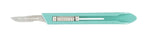 Integra Lifesciences Miltex Sterile Disposable #10 Stainless Steel Safety Scalpel - 4-510 - 10 Each