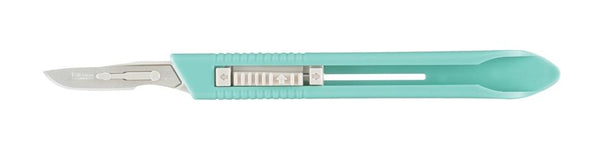 Integra Lifesciences Miltex Sterile Disposable #10 Stainless Steel Safety Scalpel - 4-510 - 10 Each