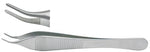 Integra LifeSciences Thumb 6-118A Dressing Forceps, Adson, Angled, 4-3/4" - MDL-MIL6118A - 1 Each
