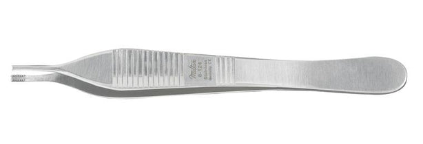 Integra Miltex Brown-Adson Tissue Forceps 4-3/4", Straight, 7 x 7 Grasping Teeth, Lifesciences 6-124 - MDL-MIL6124 - 1 Each