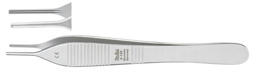 Integra Miltex DeBakey-Adson Tissue Forceps 4-7/8", Straight, Atraumatic Tips 1.5mm Wide, Lifesciences Dressing 6-125 - MDL-MIL6125 - 1 Each