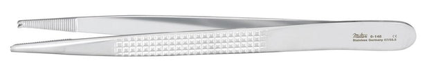 Integra LifeSciences Miltex 6-148 Tissue Forceps, Bonney, 1 x 2 Teeth, 7" - MDL-MIL6148 - 1 Each