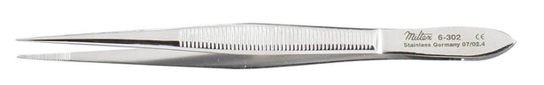 Integra LifeSciences 6-302 Miltex Plain Splinter Forceps, 4" - MDL-MIL6302FORCEP - 1 Each