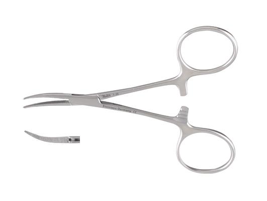 Integra LifeSciences Hemostatic 42577 Hartman Mosquito Forceps, 3.5", Curved - MDL-MIL726 - 1 Each