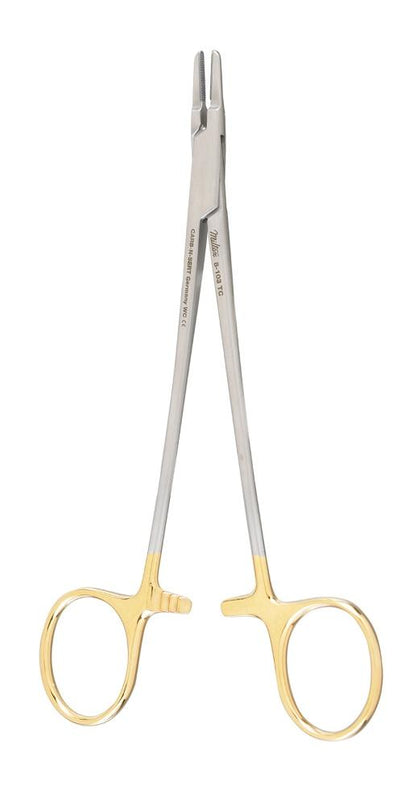 Integra LifeSciences Miltex 8-101TC Carb-N-Sert Needle Holder, Ryder, 5" - MDL-MIL8101TC - 1 Each