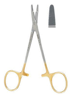 Integra LifeSciences Miltex 8-14TC Carb-N-Sert Needle Holder, Olsen-Hegar, Serrated, 4.75" - MDL-MIL814TC - 1 Each