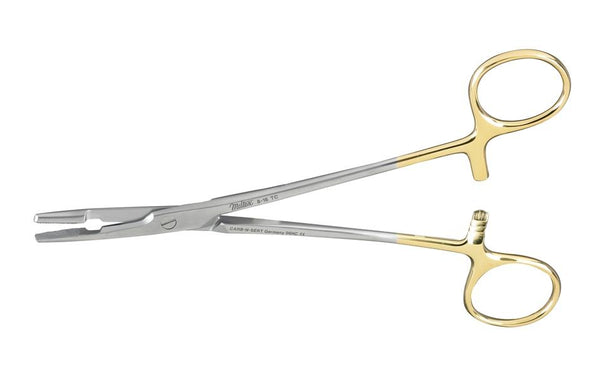 Integra LifeSciences Miltex 8-16TC Carb-N-Sert Needle Holder, Olsen-Hegar, 6.5" - MDL-MIL816TC - 1 Each