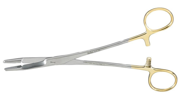 Integra LifeSciences Miltex 8-17TC Carb-N-Sert Needle Holder, Olsen-Hegar, 7.5" - MDL-MIL817TC - 1 Each