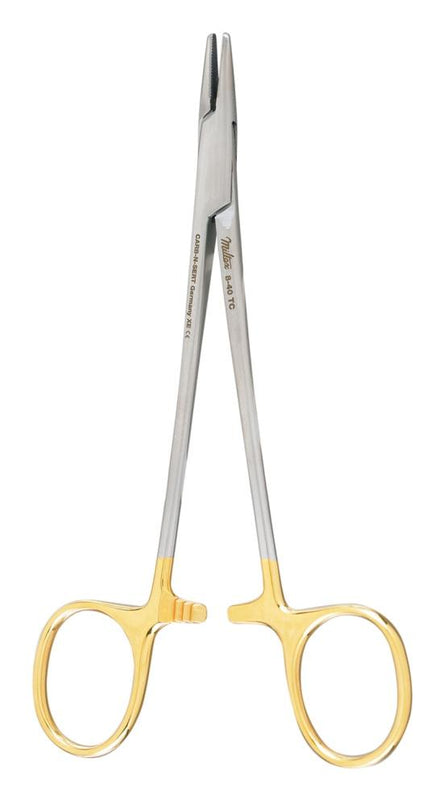 Integra LifeSciences Miltex 8-40TC Carb-N-Sert Needle Holder, Baumgartner, 5.5" - MDL-MIL840TC - 1 Each