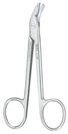 Integra Miltex Wire Cutting Scissors, 4-3/4", Angled To Side, One Serrated Blade, Lifesciences 9-124 - MDL-MIL9124 - 1 Each