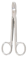 Integra LifeSciences Pessary Cubes 9D-134 Wire Cutter Scissors, Serrated, Curved, 4.25" - MDL-MIL9D134 - 1 Each
