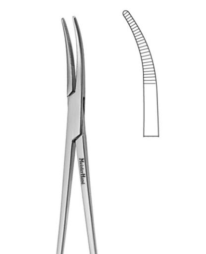 Integra Lifesciences Hemostat MeisterHand Schnidt Tonsil Hemostatic Forceps, Slight Curve, 7-1/2" Long - MH22-662 - 1 Each