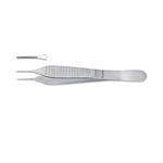 Integra Lifesciences Tissue Forceps, Adson, Cross, 1 x 2 Teeth, 4.75" - MILMH6121