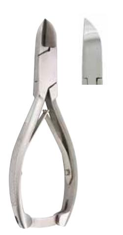 Integra LifeSciences Miltex V940212 Straight Double-Spring Stainless Steel Nail Nippers, 5.63" - MDL-MILV940212 - 1 Each