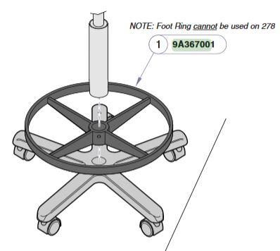 MIDMARK CORPORATION Midmark Stool Height Extension Components 9A367001 1 Each - MDL-MIM9A367001