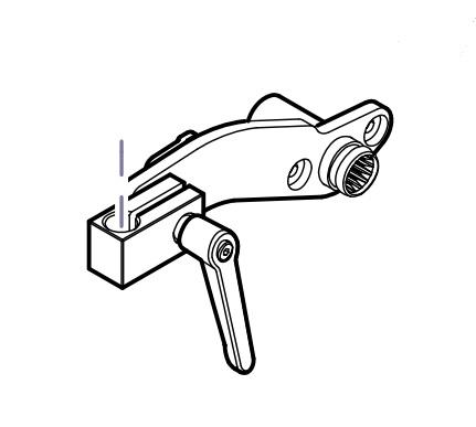 MIDMARK Exam Tables Mounting Bracket with Hardware for Ritter Knee Crutches - 9A412003 - 1 Each