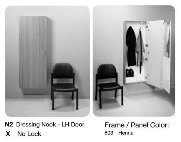 Midmark Corporation Dressing Nooks with LH Door N2X.803 - 1.0 Each