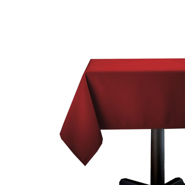 Mount Vernon Mills Elegance Tablecloth, 42" x 42", Red - MITLNEL206RED - 12 Each