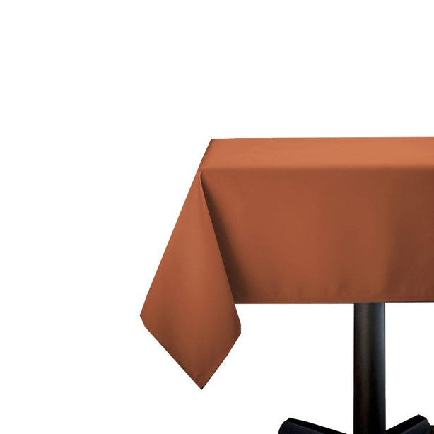 Mount Vernon Mills Elegance Tablecloth, 52" x 52", Orange - MITLNEL210FOR - 12 Each