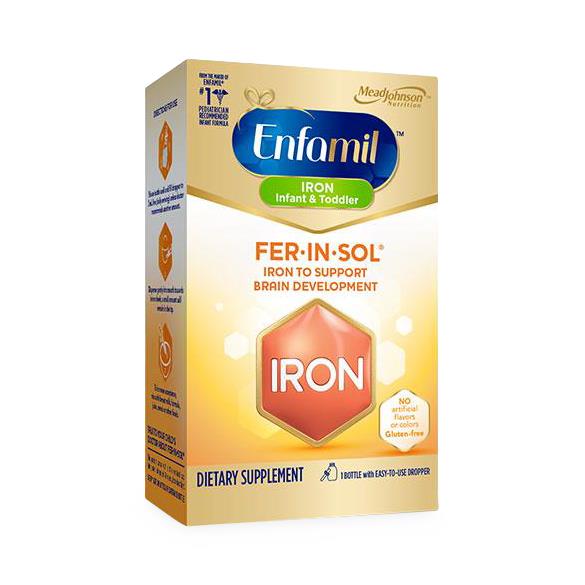 Mead Johnson Nutritional Group Enfamil Fer-In-Sol Iron Supplement Drops for Infants & Toddlers - MJC074026
