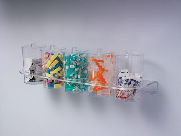 Marketlab Sundry and Rack, Wall Mount, for Acrylic Jars - 0304 - 1 Each