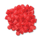 Marketlab Style Test Tube Plug Cap, Nonsterile, Amber Brown - 0539-AA - 1000 Each