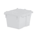 MarketLab Lockable Storage Tote, Large, Semi-Clear - ML0925-SC - 1 Each