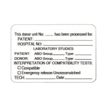 Marketlab Inc. Blood Bank Labels 102182 - 320.0 Each
