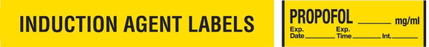 Marketlab Induction Agent Medication Tape Methihexital Label - 10229 - 500 Each