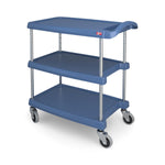 MarketLab Polymer Utility Carts - 102436-BL - 1 Each - MDL-MKA102436BL