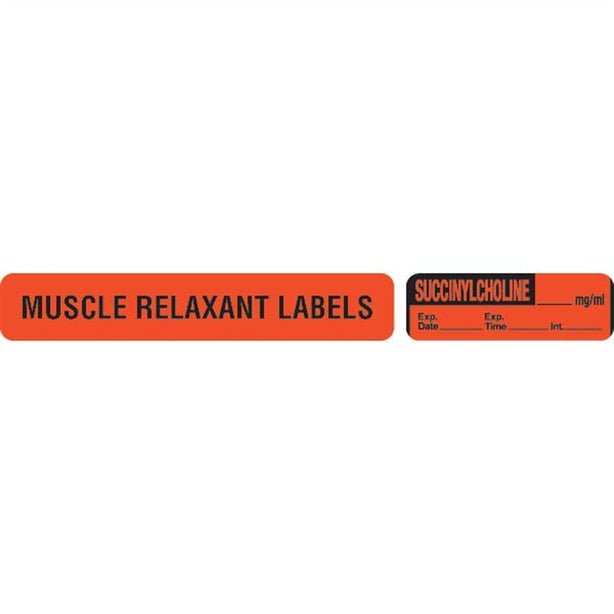 Marketlab Muscle Relaxant Medication Pre-Cut Label, Tracrium, mg/ mL - 10250-PRE - 1 Each