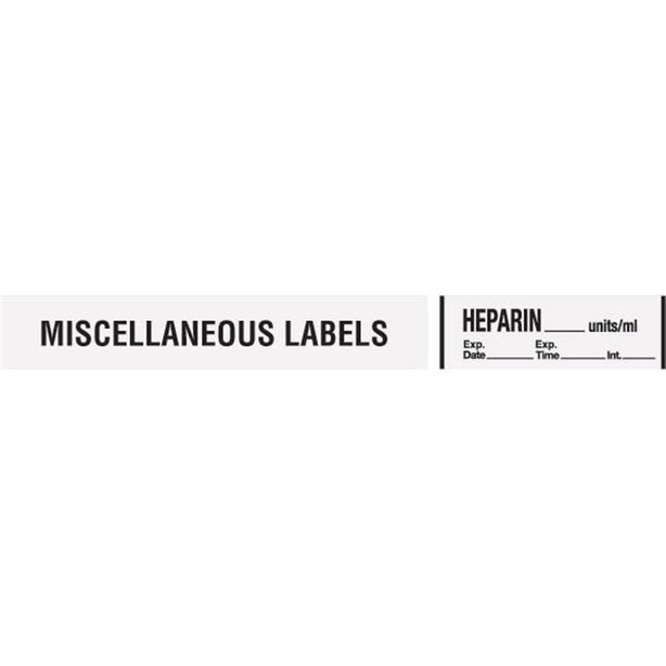 Marketlab Inc. Miscellaneous Medication Label Tape - MKA10340