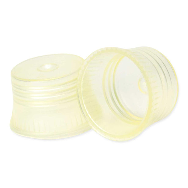 MarketLab Color Transparent Tube Caps, 12-13 mm, Yellow - 1104-YL - 1000 Each