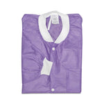 Marketlab Disposable Lab Coat, Purple, Extra Large, 10 per PK - ML111224-PL - 10 Each