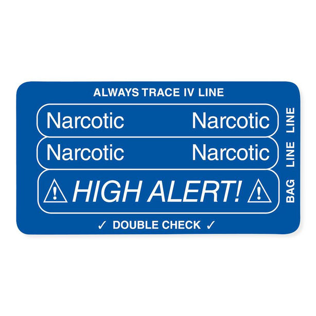 Marketlab Label, Three-Part Piggyback, Narcotic-Rl/2 - 12165 - 250 Each