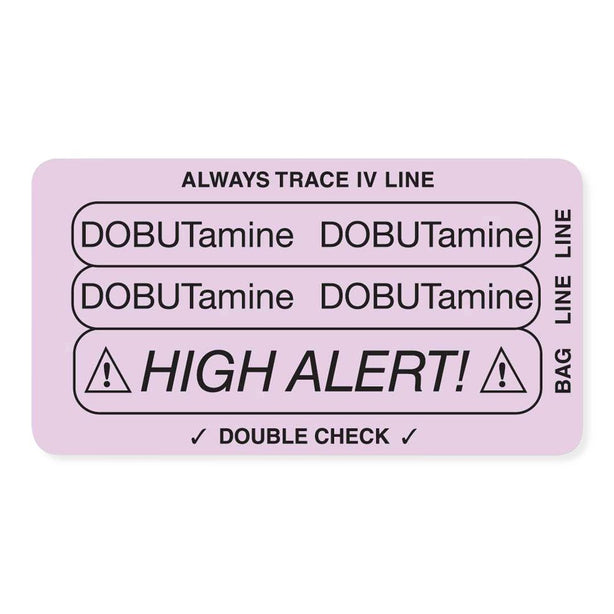 Marketlab Label, Three-Part Piggyback, Dobutamine-Rl - 12448 - 250 Each