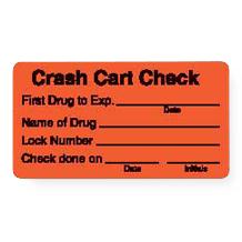 Crash Cart Check Label - 12594 - 320 Each