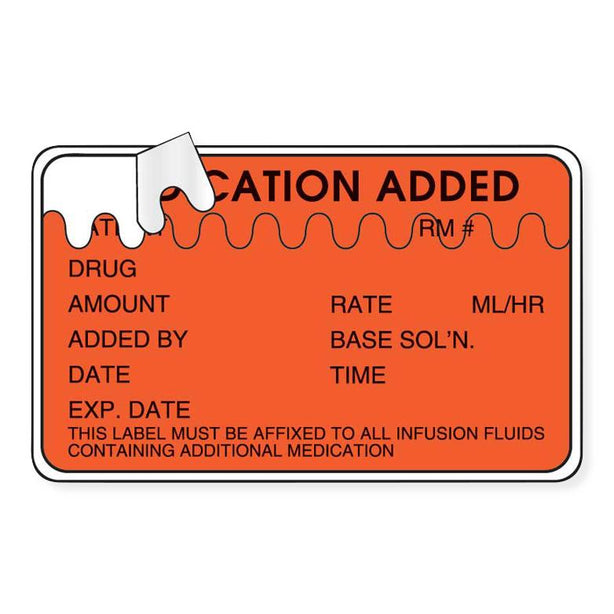 MarketLab Medication Added Labels - 12685 - 400 Each - MDL-MKA12685