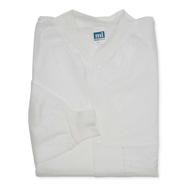 Marketlab Inc. Marketlab Disposable Lightweight Lab Jackets - MKA15213WH