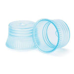 MarketLab Color Transparent Tube Caps, 10 mm, Blue - 16474-BL - 1000 Each