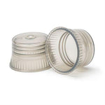MarketLab Color Transparent Tube Caps, 10 mm, Gray - 16474-GY - 1000 Each