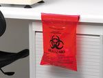 MarketLab Stick-On Biohazard Bags - 2638 - 100 Each - MDL-MKA2638